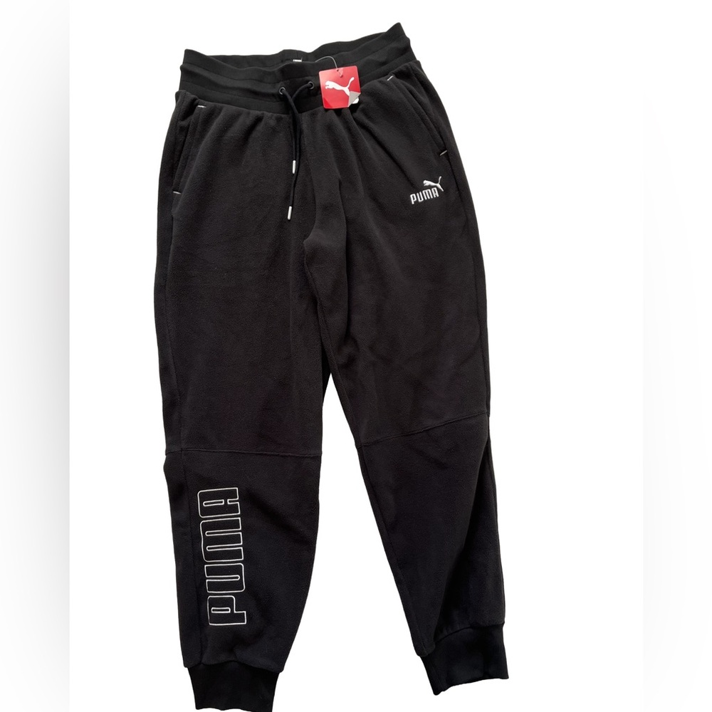 NWT! Puma Black Fleece Sweatpants
